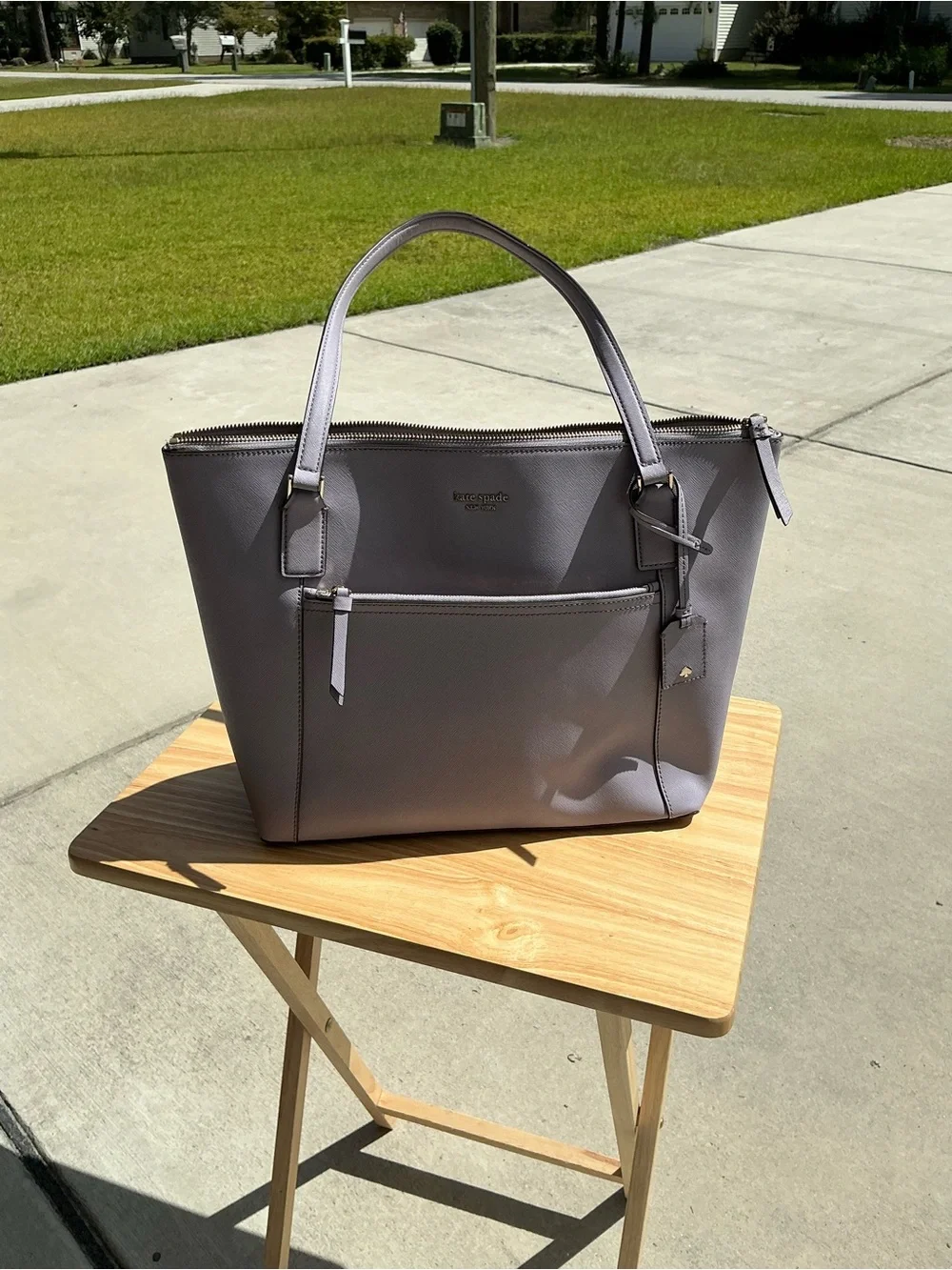kate spade Cameron Lavender Saffiano Leather Tote